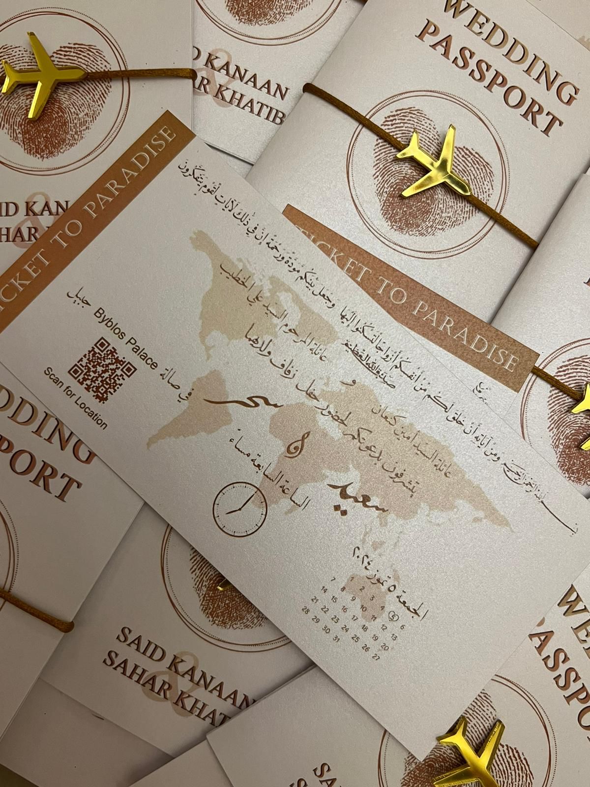 Passport Gold - Wedding Cards