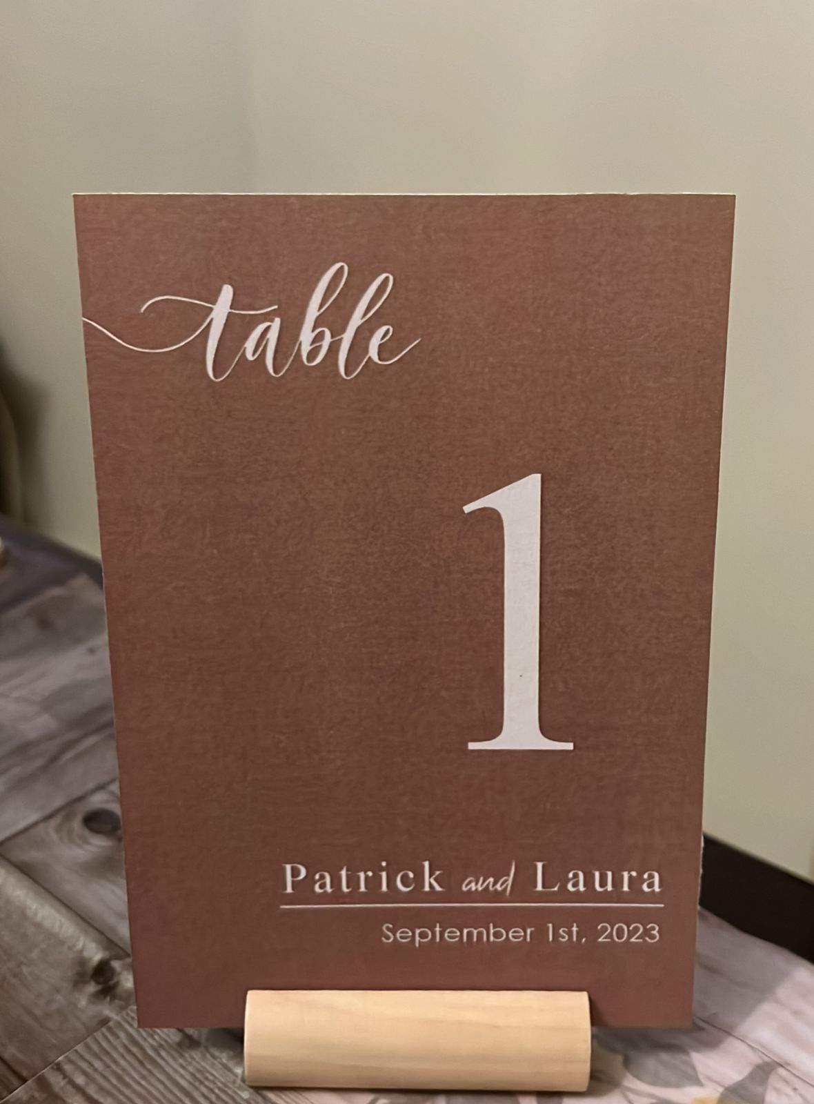 Table Number